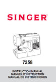 SINGER 7258 STYLIST SEWING MACHINE INSTRUCTION MANUAL 84 PAGES ENG ESP FRANC