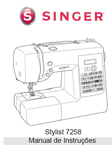 SINGER 7258 STYLIST MAQUINA DE COSTURA MANUAL DE INSTRUCOES 51 PAGINA PT