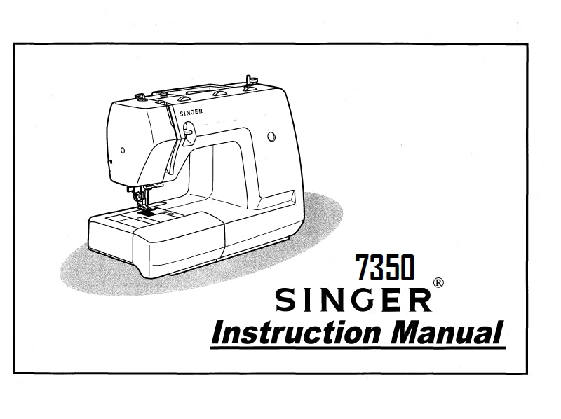 SINGER 7350 SEWING MACHINE MAQUINA DE COSER INSTRUCTION MANUAL MANUAL DE INSTRUCCIONES 100 PAGES ENG ESP