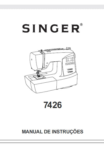 SINGER 7426 COSMO MAQUINA DE COSTURA MANUAL DE INSTRUCOES 43 PAGINA PT