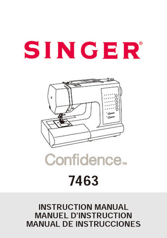 SINGER 7463 SEWING MACHINE INSTRUCTION MANUAL 68 PAGES ENG FRANC ESP