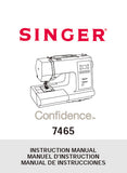 SINGER 7465 SEWING MACHINE INSTRUCTION MANUAL 82 PAGES ENG FRANC ESP