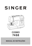 SINGER 7468 COSMO MAQUINA DE COSTURA MANUAL DE INSTRUCOES 24 PAGINA PT