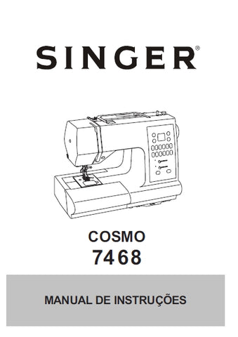 SINGER 7468 COSMO MAQUINA DE COSTURA MANUAL DE INSTRUCOES 24 PAGINA PT