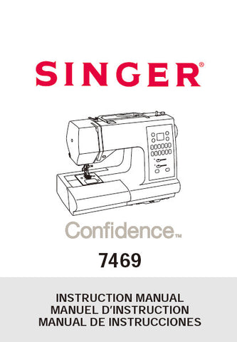 SINGER 7469 SEWING MACHINE INSTRUCTION MANUAL 82 PAGES ENG FRANC ESP