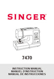 SINGER 7470 SEWING MACHINE INSTRUCTION MANUAL 94 PAGES ENG FRANC ESP