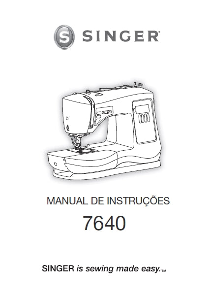 SINGER 7640 CONFIDENCE MAQUINA DE COSTURA MANUAL DE INSTRUCOES 39 PAGINA PT