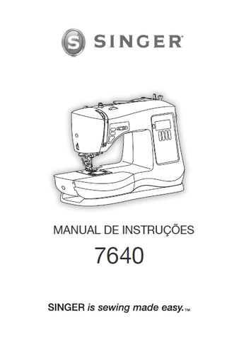 SINGER 7640 CONFIDENCE MAQUINA DE COSTURA MANUAL DE INSTRUCOES 39 PAGINA PT