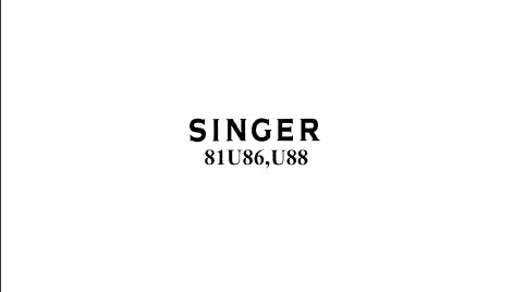 SINGER 81U86 81U88 SEWING MACHINE LIST OF PARTS 6 PAGES ENG