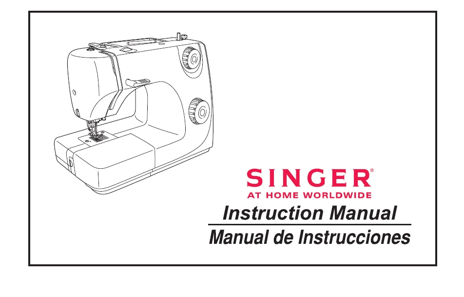 SINGER 8280 SEWING MACHINE INSTRUCTION MANUAL MANUAL DE INSTRUCCIONES 50 PAGES ENG ESP