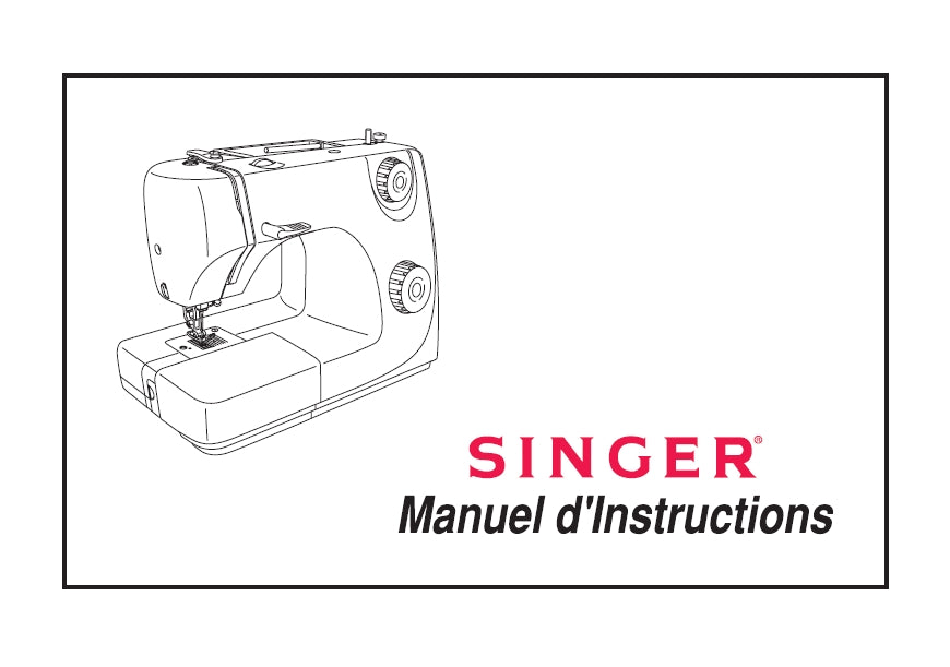 SINGER 8280 MACHINE A COUDRE MANUEL D'INSTRUCTIONS 42 PAGES FRANC