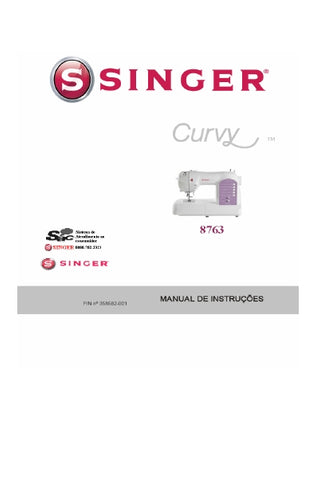 SINGER 8763 CURVY MAQUINA DE COSTURA MANUAL DE INSTRUCOES 41 PAGINA PT