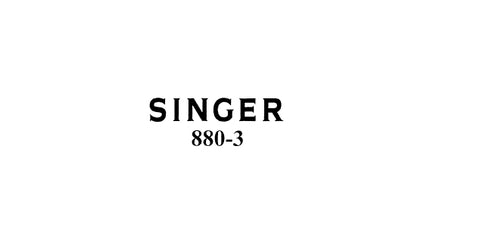 SINGER 880-3 BOXING MACHINE LIST OF PARTS 6 PAGES ENG