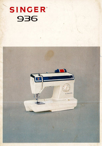 SINGER 936 SEWING MACHINE INSTRUCTION BOOK 26 PAGES ENG