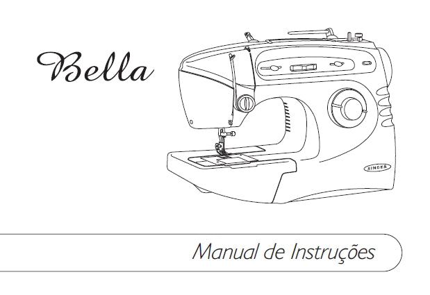 SINGER BELLA 5403 ML418 MAQUINA DE COSTURA MANUAL DE INSTRUCOES 52 PAGINA PT