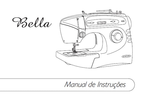 SINGER BELLA 5403 ML418 MAQUINA DE COSTURA MANUAL DE INSTRUCOES 52 PAGINA PT