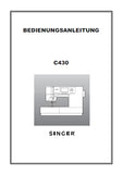 SINGER C430 PROFESSIONAL NAHMASCHINE BEDIENUNGSANLEITUNG 75 SEITE DEUT