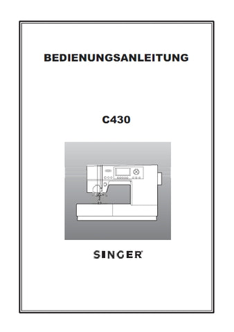 SINGER C430 PROFESSIONAL NAHMASCHINE BEDIENUNGSANLEITUNG 75 SEITE DEUT