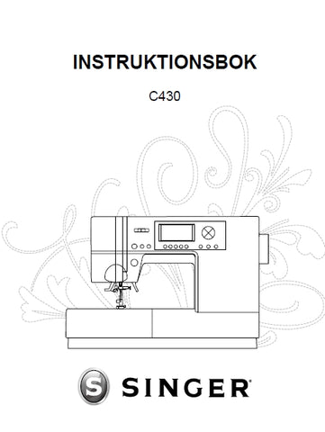 SINGER C430 SEWING MACHINE INSTRUKTIONSBOK 54 PAGES SW