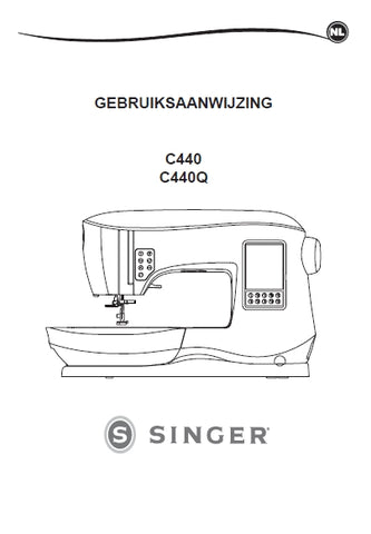 SINGER C440 C440Q SEWING MACHINE GEBRUIKSAANWIJZING 46 PAGES NL