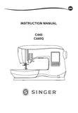 SINGER C440 C440Q SEWING MACHINE INSTRUCTION MANUAL 46 PAGES ENG