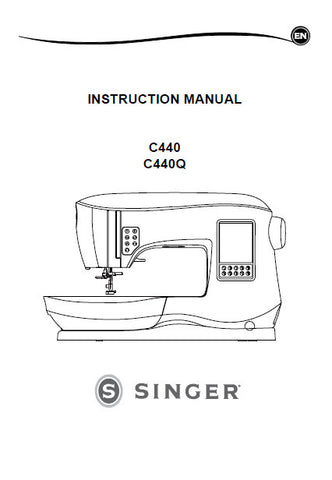 SINGER C440 C440Q SEWING MACHINE INSTRUCTION MANUAL 46 PAGES ENG