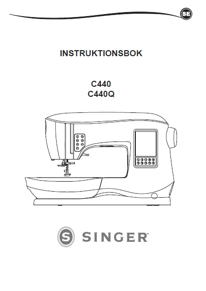 SINGER C440 C440Q SEWING MACHINE INSTRUKTIONSBOK 46 PAGES SW