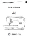 SINGER C440 C440Q SEWING MACHINE INSTRUKTIONSBOK 46 PAGES SW