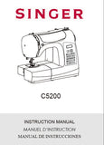 SINGER C5200 SEWING MACHINE INSTRUCTION MANUAL 68 PAGES ENG FRANC ESP