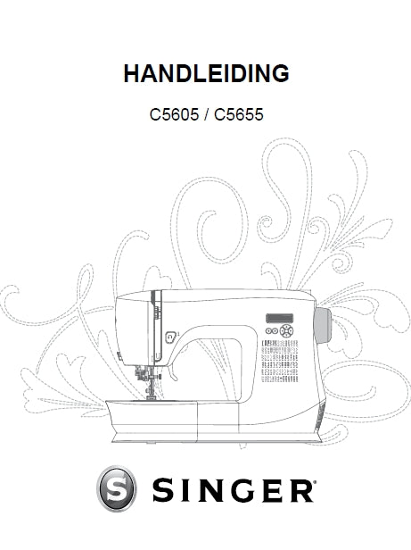 SINGER C5605 C5655 SEWING MACHINE HANDLEIDING 40 PAGES NL