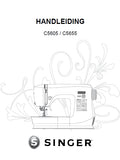 SINGER C5605 C5655 SEWING MACHINE HANDLEIDING 40 PAGES NL