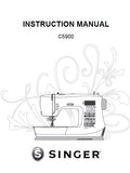 SINGER C5900 SEWING MACHINE INSTRUCTION MANUAL 44 PAGES ENG