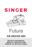 SINGER CE250 CE350 SEWING MACHINE INSTRUCTION MANUAL 124 PAGES ENG FRANC ESP