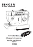 SINGER CG-590 SEWING MACHINE MAQUINA DE COSER MACHINE A COUDRE INSTRUCTION BOOK LIBRO DE INSTRUCCIONES LIVRET D'INSTRUCTIONS 44 PAGES ENG ESP FR