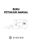 SINGER EM200 SEWING MACHINE BUKU PETUNJUK MANUAL 31 PAGES INDON