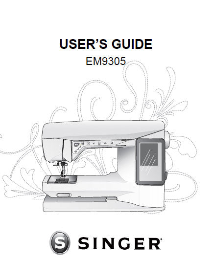 SINGER EM9305 SEWING MACHINE USERS GUIDE 68 PAGES ENG