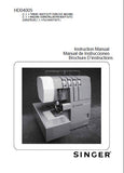 SINGER HD0400S SEWING MACHINE INSTRUCTION MANUAL 166 PAGES ENG ESP FRANC