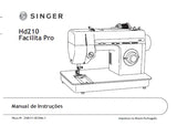 SINGER HD210 FACILITA PRO MAQUINA DE COSER MANUAL DE INSTRUCCIONES 44 PAGINA ESP PT