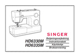 SINGER HD6330M HD6335M SEWING MACHINE BETJENINGSVEJLEDNING INSTRUKTIONSBOK KAYTTOOHJE BRUKSANVISNING 84 PAGES DK SW FI NO