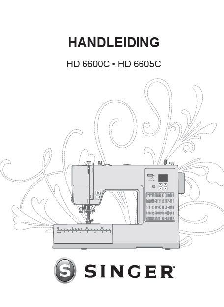 SINGER HD6600C HD6605C SEWING MACHINE HANDLEIDING 40 PAGES NL