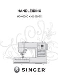 SINGER HD6600C HD6605C SEWING MACHINE HANDLEIDING 40 PAGES NL