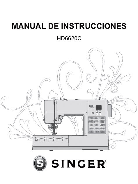 SINGER HD6620C SEWING MACHINE INSTRUCTION MANUAL 120 PAGES ENG ESP FRANC