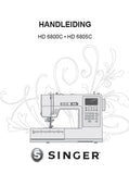 SINGER HD6800C HD6805C SEWING MACHINE HANDLEIDING 48 PAGES NL