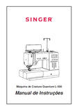 SINGER L-500 QUANTUM MAQUINA DE COSTURA MANUAL DE INSTRUCOES 110 PAGINA PT