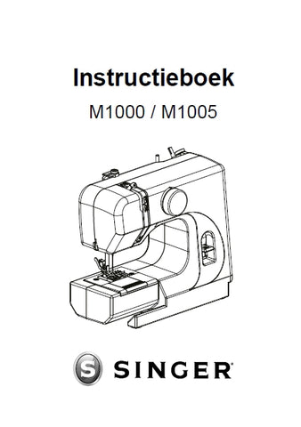 SINGER M1000 M1005 SEWING MACHINE INSTRUCTIEBOEK 23 PAGES NL