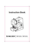 SINGER M1000 M1005 SEWING MACHINE INSTRUCTION BOOK 20 PAGES ENG