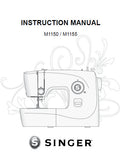 SINGER M1150 M1155 SEWING MACHINE INSTRUCTION MANUAL 24 PAGES ENG