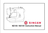 SINGER M2100 M2105 SEWING MACHINE INSTRUCTION MANUAL 36 PAGES ENG