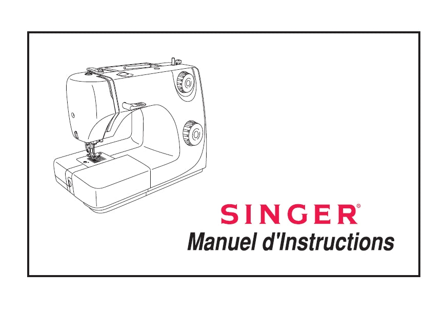 SINGER M2405 MACHINE A COUDRE MANUEL D'INSTRUCTION 42 PAGES FRANC