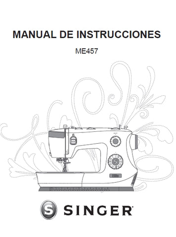 SINGER ME457 SEWING MACHINE MANUAL DE INSTRUCCIONES 36 PAGES ESP